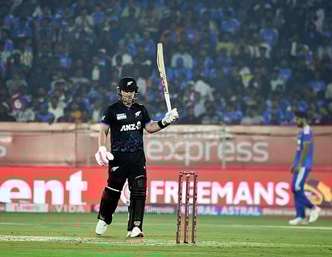 Tim Seifert scores fifty against India in Vizag