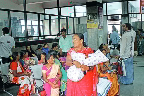 File Photo | Patients await for doctors at Vanivilas Hospital