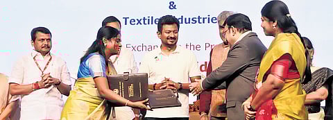 Deputy CM Udhayanidhi Stalin inaugurated the two-day International Textile Summit 360 on Thursday.