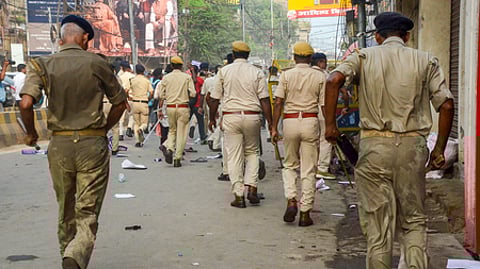 As violence spread, a few vehicles were also torched and stones and bricks were hurled at police personnel attempting to control the situation.