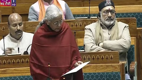 Finance Minister Nirmala Sitharaman tabled the copy of the Economic Survey 2025-26 in the Lok Sabha on Thursday.