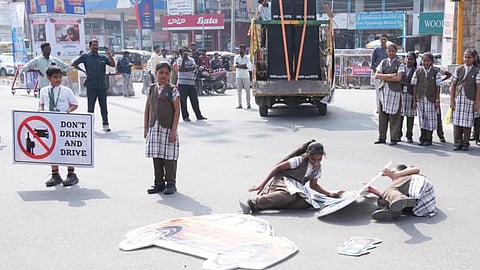 Flash mob awareness programme in Anantapur