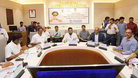 Deputy Chief Minister K. Pawan Kalyan held a review meeting with officials of North Andhra districts at Visakhapatnam Collectorate on Friday.