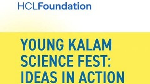 The festival is among the initiatives of the Young Kalam Science Centre, functioning at the school and jointly run by the HCL Foundation and the Socio Economic Development Trust (SEDT).