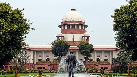 A view of the Supreme Court of India building in New Delhi.