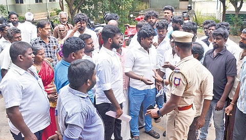 Anantha Krishnan submitted a plea to Tirunelveli Police Commissioner on Monday, alleging that the woman was murdered by her family