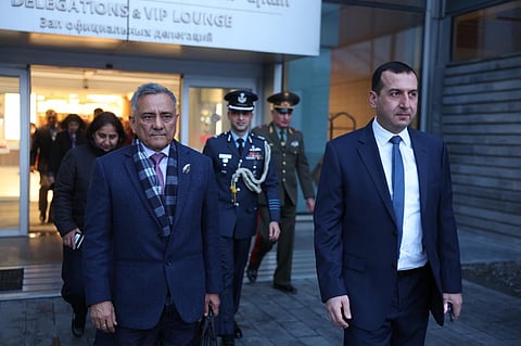 Gen. Chauhan reached Armenia on Sunday for a four-day official visit.