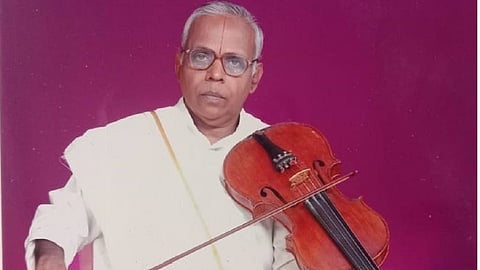 Komandur Seshadri, Carnatic vocalist, violinist and viola player