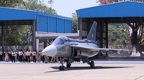 An aircraft of the Tejas Mk1A series.