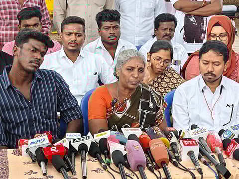 B Malathy addressing the media on Thursday, Feb 5, 2026.