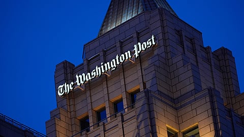 One Franklin Square, home of the Washington Post newspaper in downtown Washington, Wednesday, Feb. 4, 2026.