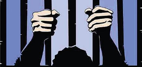 After confirming her death, the accused fled the scene.