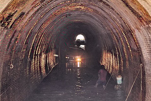 Renovation work progressing at Chilakkoor tunnel, part of the Akkulam- Chettuva stretch, which is getting spruced up for inauguration at Varkala