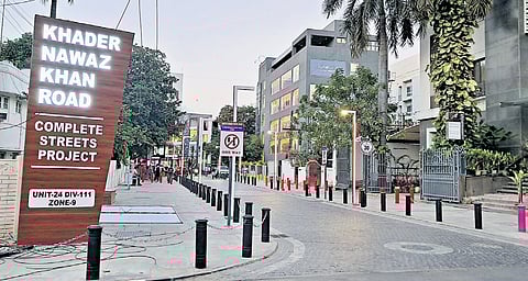 The project, under the ‘Complete Streets’ initiative, makes use of large portions of street space earlier used for unregulated parking and other purposes