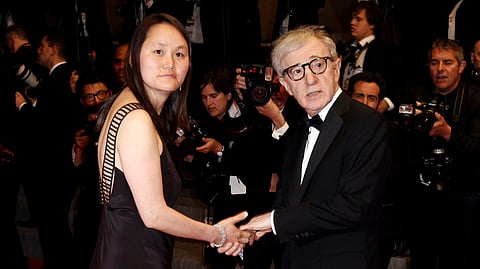 FILE - Filmmaker Woody Allen, right, and Soon-Yi Previn arrive for an event in Cannes, southern France, May 15, 2010.