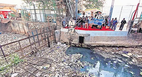 G-Spider being deployed at the Amayizhanchan canal near the Central Railway Station stretch.