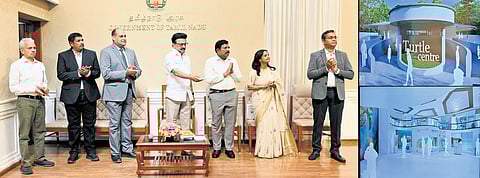 CM MK Stalin laying the foundation stone from secretariat on Friday