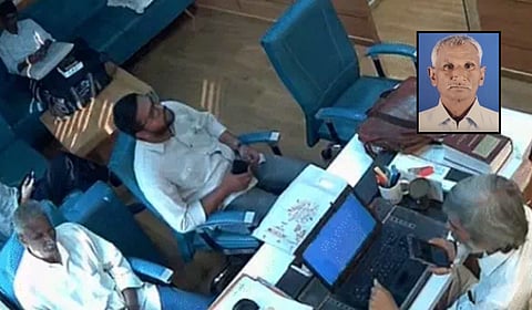 Babubhai Prajapati (inset).