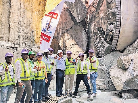 Tunnelling between Light House and Thirumayilai commenced in Jan 2024