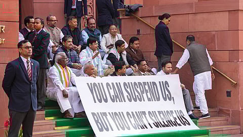 Lok Sabha MPs who were suspended from the Lok Sabha