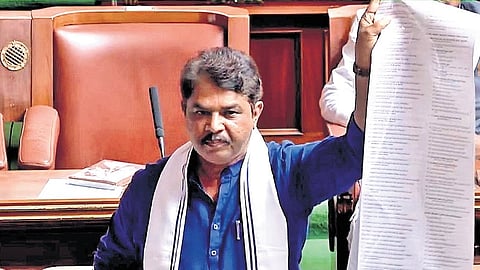 Leader of Opposition R Ashoka.