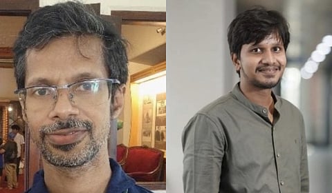 CET researchers R Padmakumar (L) and Vignesh Dhurai.