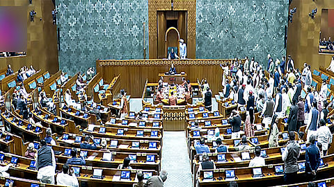 BJP women MPs urge LS Speaker to take action against Oppn leaders surrounding PM's seat.