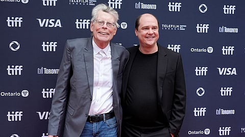 Stephen King (L), Mike Flanagan