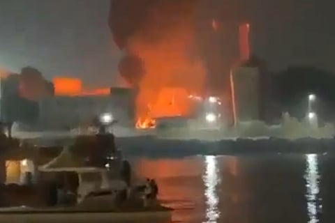 Fire breaks out at waste stockyard in Mumbai Naval Dockyard, brought under control; no one hurt