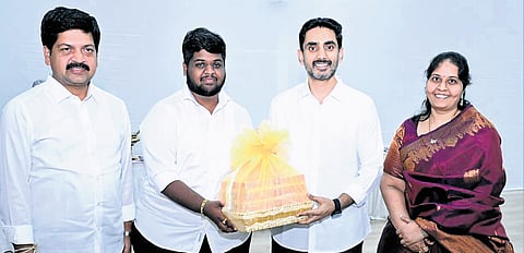 Lokesh personally interacted with the guests, enquired about their well-being, and shared updates on the representations submitted by them.