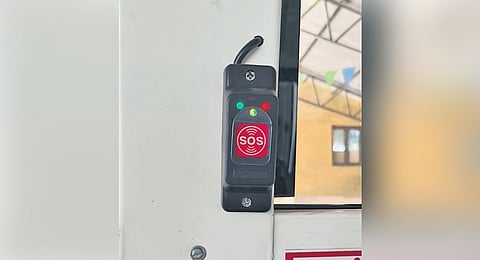 SOS panic buttons are already available in buses operated by the SETC and Chennai’s MTC as mandated under the ‘Nirbhaya Scheme’, and for the first time have been extended to mofussil buses.