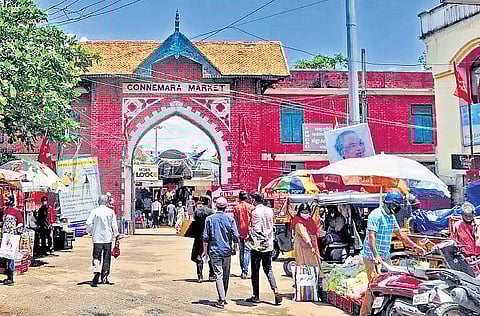The century-old Palayam Connemara market