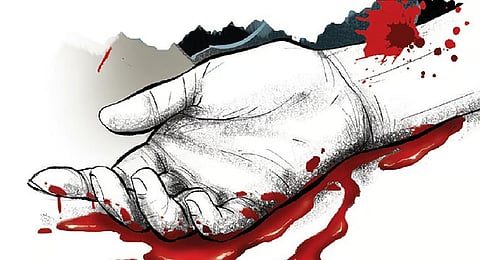 The scooter was hit by a truck travelling towards Badarpur.