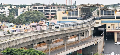 Bengaluru’s first Metro-cum-road double-decker flyover was launched along the Yellow Line.