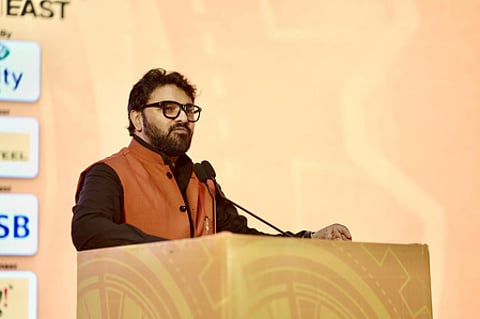 Babul Supriyo, a minister in the Mamata Banerjee Cabinet; senior advocate in the Supreme Court Menaka Guruswamy.