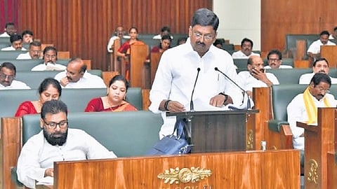 The Andhra Pradesh government proposed the budget with an outlay of Rs 3,32,205 crore for the financial year 2026-27.