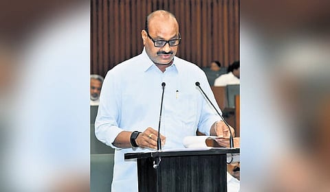The Agriculture Budget was presented by the Minister concerned, Kinjarapu Atchannaidu.