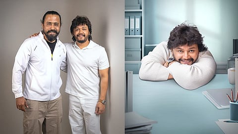 Ganesh with Ramenahalli Jagannatha; Tamma Sukhagamana Bayasuva first look poster