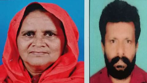 Rasheeda Beegum (L) & Shaji