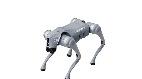 Unitree Go2, an AI-enabled robotic dog.