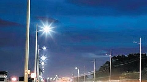 As of now, around 96,000 streetlights are managed by the public works department, of which 45,000 still run on conventional HPSV fittings.