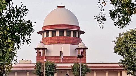 A view of the Supreme Court of India in New Delhi.