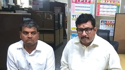 Sangeena Phaniraj, Superintendent (General) in the office of the Commissioner and Director of School Education, Saifabad, was caught while allegedly demanding and accepting the amount.