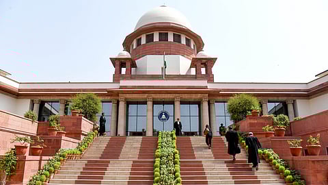 A view of the Supreme Court of India premises in New Delhi.