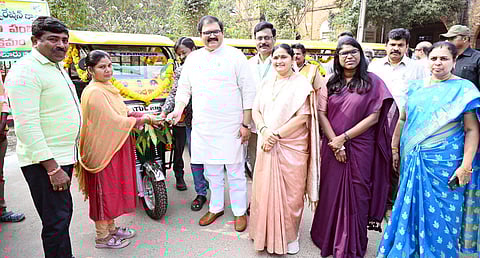 The programme was held at the District Collectorate and attended by Corporation Chairman Kommareddy Pattabhiram, Eluru District Collector K Vetri Selvi, and Zilla Parishad Chairperson Ghanta Padmasree.