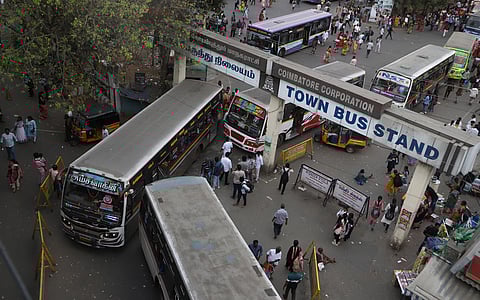 Gandhipuram town bus stand.