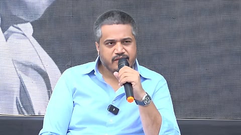 NCP (SP) general secretary Rohit Pawar speaks to the media in Delhi on Saturday, Feb. 21, 2026.