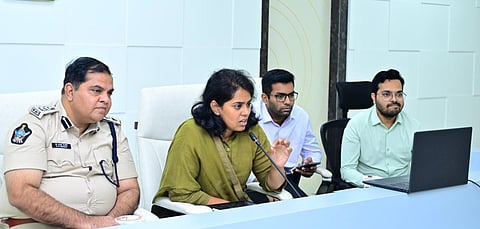 East Godavari district Collector Kirthi Chekuri chaired a high-level review meeting on Godavari Pushkaralu at the Collector’s camp office