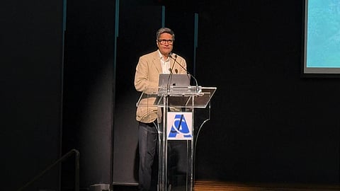 Chandra Bhushan, founder-CEO of iFOREST, urged journalists to scrutinise the money trail behind climate action rather than focusing only on impacts such as heatwaves and extreme rain.