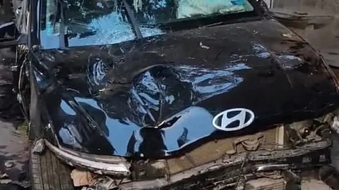 Preliminary inquiry and eyewitness accounts indicated that a car allegedly rammed the scooter from behind.